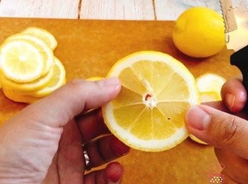 step3: 然後切片去核；