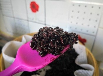 step4: 撈勻後蒸至軟糯帶黏性