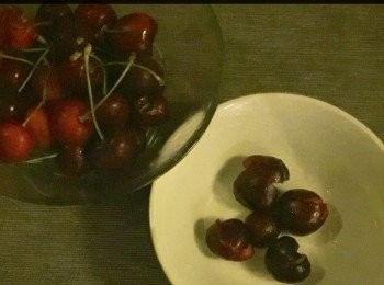 step1: 新鲜的車厘子，去核。