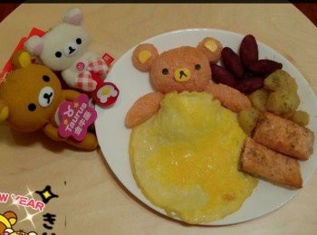 step8: 全部完成材料放上碟 ！
～ラブリー～
～おいしい～