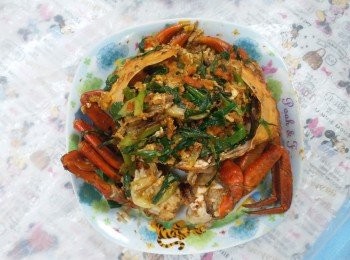 step4: Yummy
我囝囝最愛食蟹糕蛋同啲葱！