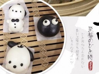 step3: PC狗麵團分劃如下：
如單做大頭（沒有身體）- 白色麵團 @40克
手- 白色麵團 @1克x2
耳朵 - 黑色麵團@2克x2
眼睛/鼻 /頭髮 - 黑色麵團(綠豆般大小）
胭脂 - 粉紅色麵團 （芝麻般大小）

如做全身， 麵團分劃如下：
頭 - @20克
身 - @10克
手/腳 - @1克
其他部位跟大頭PC做法