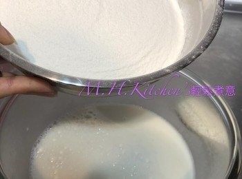 step9: 把1倒入2拌成漿沒有粒狀