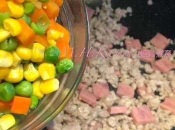 step11: 加入雜豆炒熟