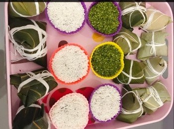 step6: 全部包好，準備鑊中的水滾後， 開始蒸煮。