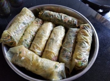 step13: 將餡料包卷好