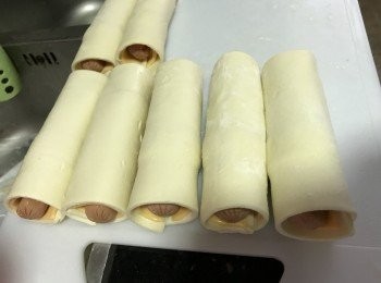 step2: 切開一半再切一半