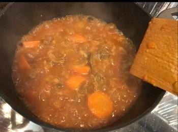 step11: 開蓋，轉大火約10-15分鐘。收汁