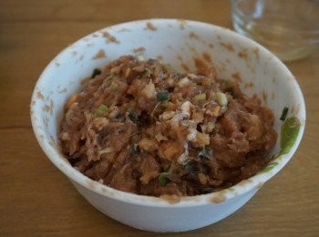 step6: 打好後包好, 放入雪櫃雪一小時