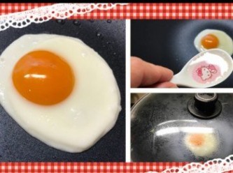step8: 煎蛋小撇步：
少油中火起鑊。
油熱後， 打蛋至鑊中， 煎至蛋白稍為凝固。
加一茶匙食用水進去， 蓋上鑊蓋， 熄火， 焗煮一分鐘左右， 蛋白全熟， 但蛋黃仍是流心的。