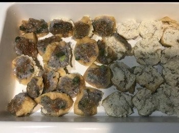 step4: 先煎熟魚肉。