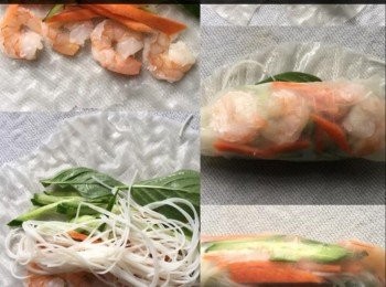 step4: 然後慢慢包裹好及摺起兩旁備用。