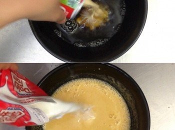 step16: 之後加入淡奶、鮮奶