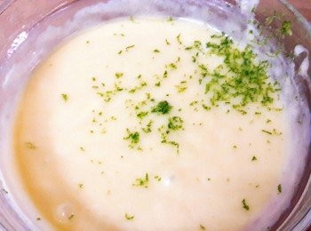 step7: 萊姆皮加入麵糊中