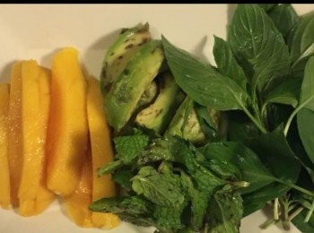 step3: 素食者可放芒果、牛油果。