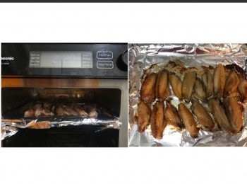 step4: 單骨<a href="https://bit.ly/3zHU5V3" target="_blank" data-keyword="雞翼" class="guide-link"><strong>雞翼</strong></a> <span style="display:inline-block;vertical-align:middle;margin-top:-3px;color:initial;border-radius:3px;padding:2px 3px;font-size:12px;line-height:14px;background:#87d300;color:#fff;">即買</span> 220度焗20分鐘。
(亦可煎熟) ^o^