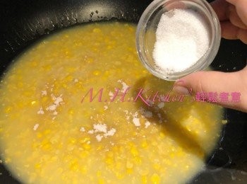step7: 加入雞粉，糖拌均