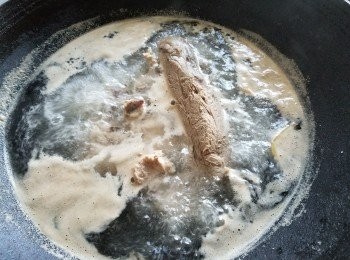 step9: 滾約 5 分鐘或迫出血水後取出