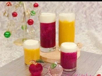 step10: 奶蓋放在那麼色彩繽紛的果茶上，太吸睛、太療癒了。