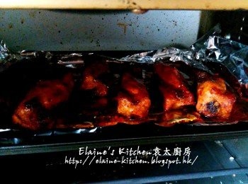 step13: 每面再掃上蜜糖轉用150C上火焗5分鐘