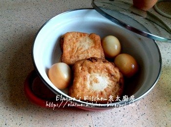 step9: 盛起豆腐及雞蛋放入另一煲內