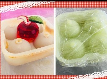 step11: 因有浮力的阻力，所以蓋子會壓貼後再回彈，可以用保鮮紙把整個已倒溶液的<span class="group_3">模具</span>包起來，幫助完整固定， 又或者用兩條橡筋圈十字形箍住後， 才用保鮮紙包住。又或者中間放小件重物幫重壓一下。

放入雪櫃雪3小時。