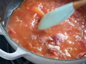 step4: 再將肉碎加入炒散。
