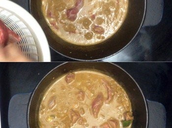 step8: 加入牛肋條拌勻，汁料最好完全覆蓋牛肋條