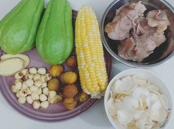 step1: 肉汆水，備用。