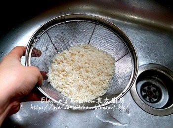 step11: 珍珠米瀝乾水份