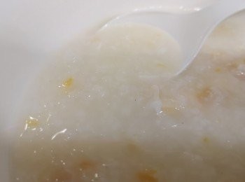step9: 綿綿咸蛋白粥。
