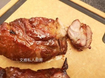 step8: 叉燒切片後即完成。