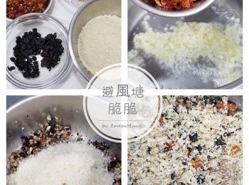 step1: 蒜頭切蓉，豆豉略切細，乾辣椒切細。花椒略盅，會更出味。