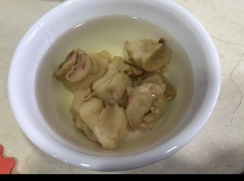 step1: 螺頭隔晚浸好再去腸