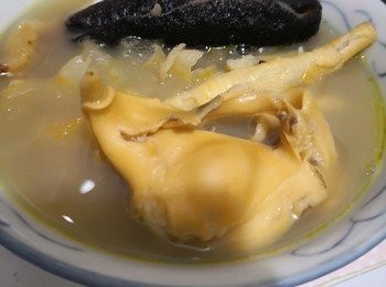 step1: 先將乾的材料浸泡備用