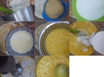 step9: 除了牛油外，將所有材料用攪拌機攪勻