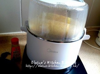 step10: 按<蒸 / 煮>功能蒸15分鐘