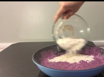 step8: 加入奶粉 關火