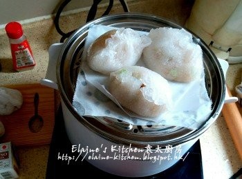 step15: 蒸至粉果皮變得透明即可