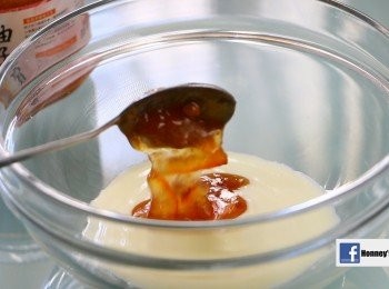 step2: 乳酪和高島草莓柚子茶拌勻備用