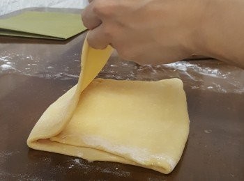 step7: 對摺成三層