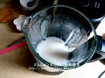 step5: 完成後會發出啤啤聲 , 將按製調去關 , 米漿就完全