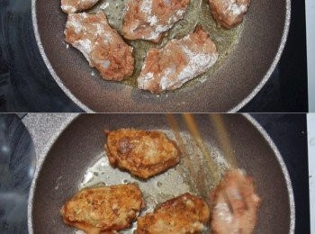 step6: 燒熱鍋，下點油，把<a href="https://bit.ly/3zHU5V3" target="_blank" data-keyword="雞中翼" class="guide-link"><strong>雞中翼</strong></a> <span style="display:inline-block;vertical-align:middle;margin-top:-3px;color:initial;border-radius:3px;padding:2px 3px;font-size:12px;line-height:14px;background:#87d300;color:#fff;">即買</span> 先雞皮朝下放下去用中小火煎，2－3分鐘翻面一次，大概15-20分鐘就可以了