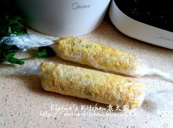 step8: 另一塊蛋皮同樣做法