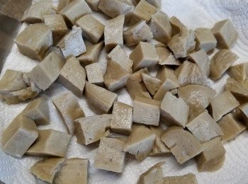 step3: 再用廚房紙索乾水份