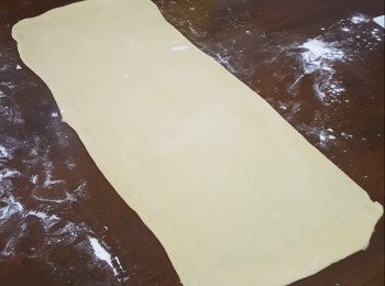 step6: 用棍輾成長方薄片