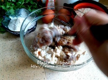 step2: 加入鯪魚肉 , 鹽 , 胡椒粉及其他<span class="group_2">調味料</span>拌勻