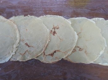 step15: 餅皮向橫排開