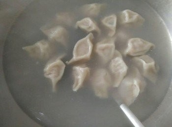 step2: 取一個鍋子加200cc水煮沸，放入水餃，蓋上鍋蓋，繼續煮滾後，再加入一大碗冷水，蓋上鍋蓋，爐火轉至中小火，再煮滾，滾水煮15分鐘後，至餃子浮起水面，