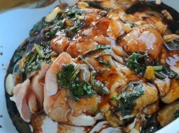 step6: 將醃料例進雞肉, 醃最少2小時